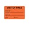 Nevs Visitor Pass - Name Of Patient/Visitor 1-15/16" x 3" VP-Orange - alternate 1